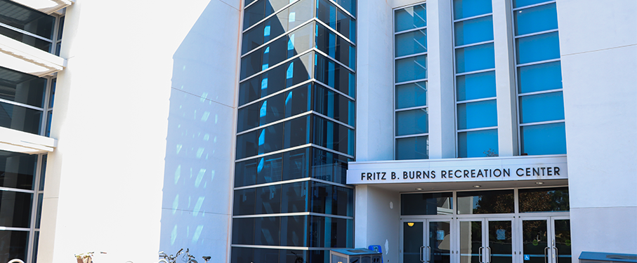 Front building of the burns rec center